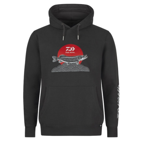 Bluza Daiwa Hoodie Japan Pike roz.XL - charcoal