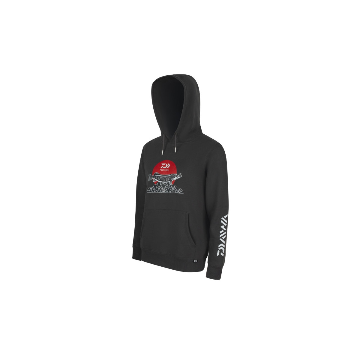 Bluza Daiwa Hoodie Japan Pike roz.XL - charcoal