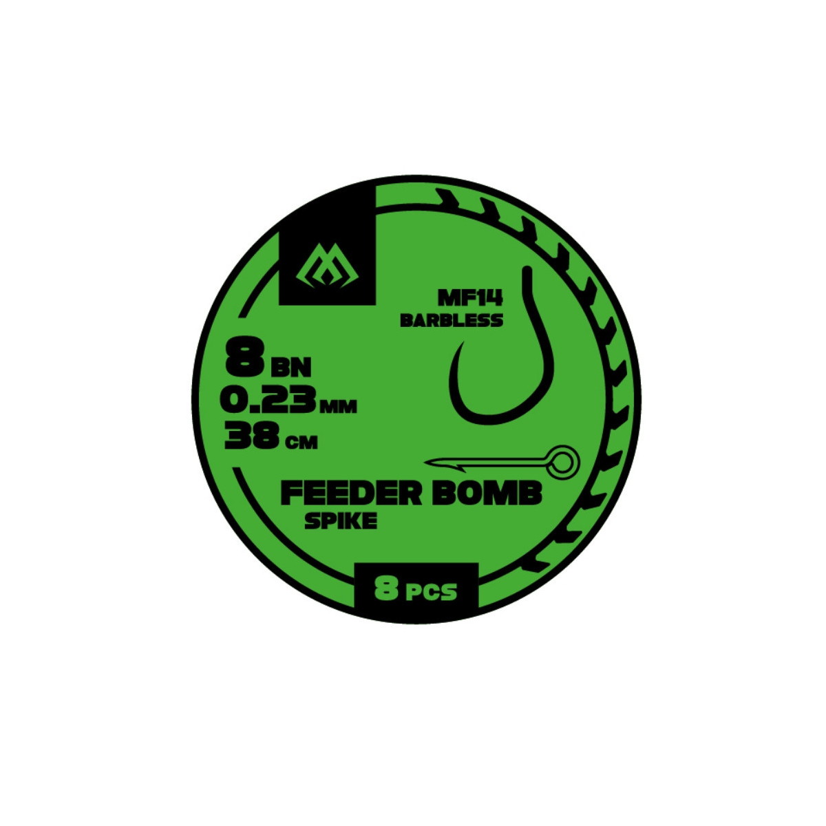 Przypon FB Mikado MF14 z igłą hak bez zadziora nr12 / 38cm / 0.20mm Przypon FB Mikado MF14 z igłą hak bez zadziora nr12 / 38cm / 0.20mm