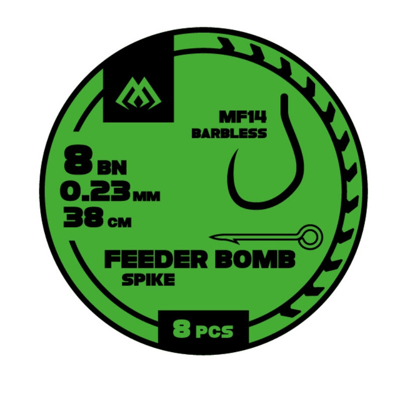 Przypon FB Mikado MF14 z igłą hak bez zadziora nr12 / 38cm / 0.20mm Przypon FB Mikado MF14 z igłą hak bez zadziora nr12 / 38cm / 0.20mm