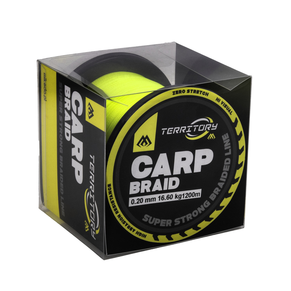 Plecionka Mikado Territory Carp Braid 1200m / 0,20mm - FLUO ŻÓŁTY Plecionka Mikado Territory Carp Braid 1200m / 0,20mm - FLUO ŻÓŁTY
