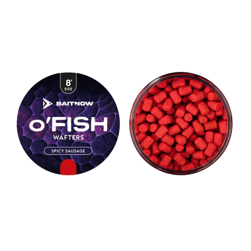 Przynęta BaitNow O'Fish Wafters 8mm - Spicy Sausage Przynęta BaitNow O'Fish Wafters 8mm - Spicy Sausage