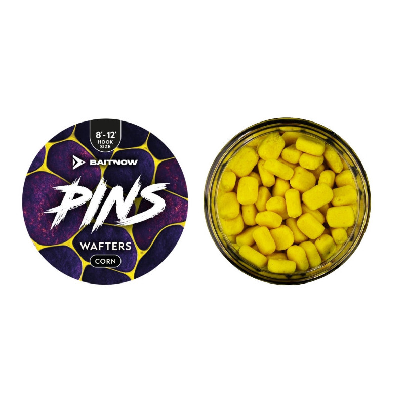 Przynęta BaitNow Pins Wafters 8mm - Corn Przynęta BaitNow Pins Wafters 8mm - Corn