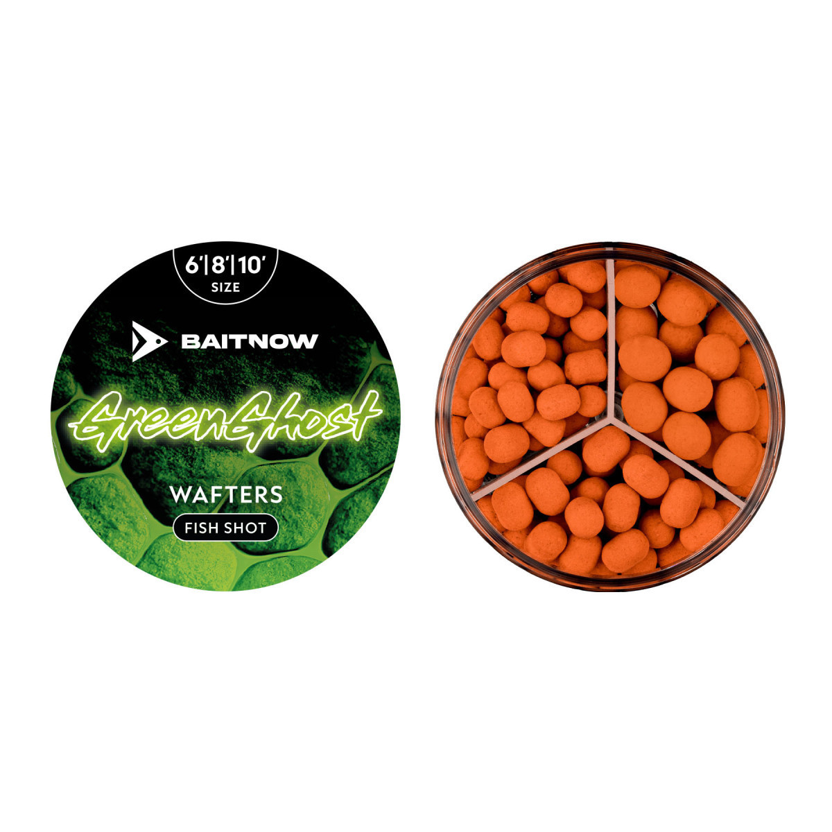 Przynęta BaitNow Wafters 6, 8, 10mm - Green Ghost Przynęta BaitNow Wafters 6, 8, 10mm - Green Ghost