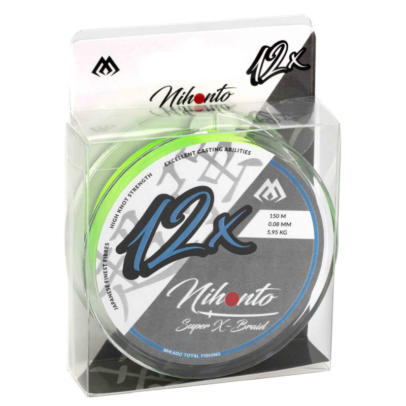 Plecionka Mikado NIHONTO SUPER X-BRAID 150m / 0.14mm - FLUO