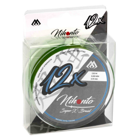 Plecionka Mikado NIHONTO SUPER X-BRAID 150m / 0.18mm - CIEMNY ZIELONY Plecionka Mikado NIHONTO SUPER X-BRAID 150m / 0.18mm - CIEMNY ZIELONY