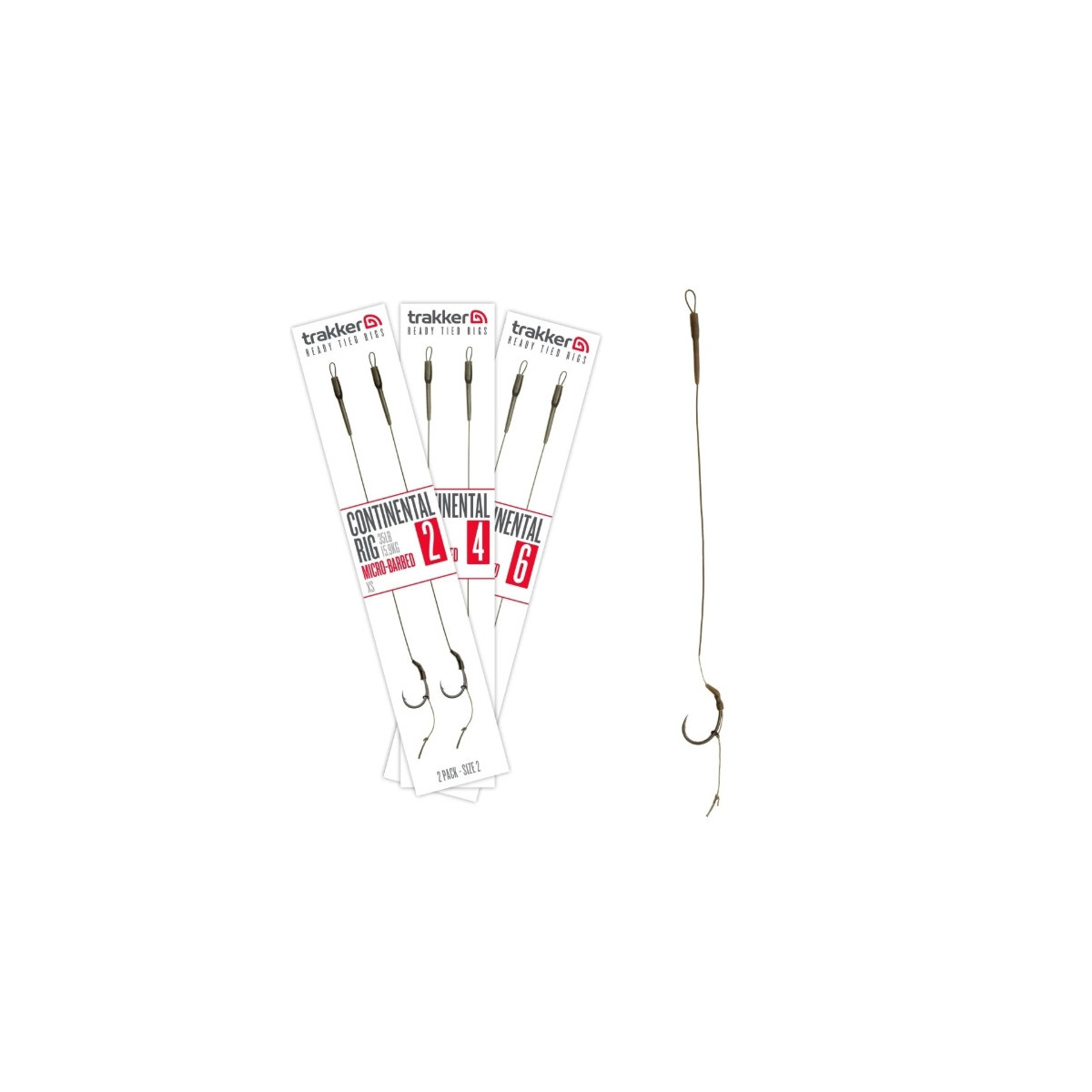 Przypon Trakker Continental Rig Micro Barbed hak4 / 35lb Przypon Trakker Continental Rig Micro Barbed hak4 / 35lb
