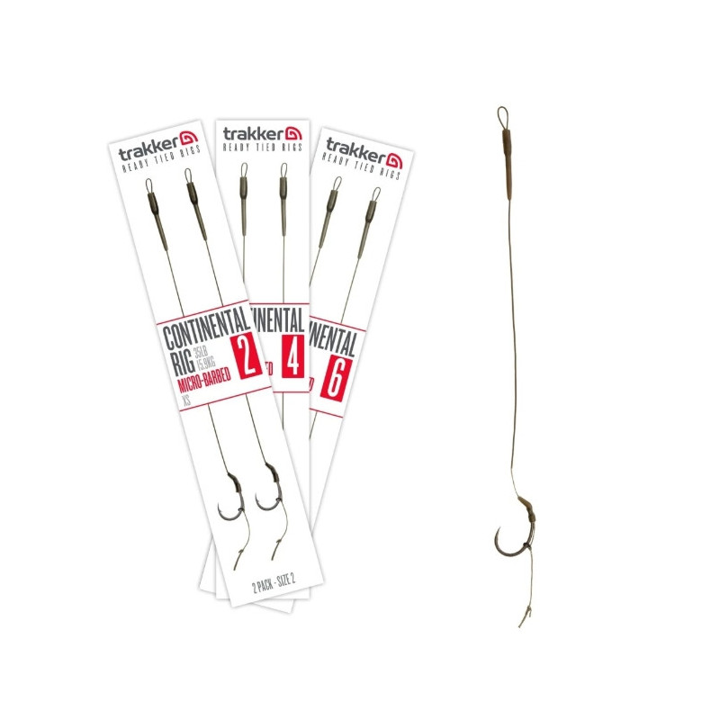 Przypon Trakker Continental Rig Micro Barbed hak4 / 35lb Przypon Trakker Continental Rig Micro Barbed hak4 / 35lb
