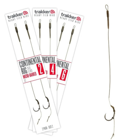 Przypon Trakker Continental Rig Micro Barbed hak4 / 35lb Przypon Trakker Continental Rig Micro Barbed hak4 / 35lb