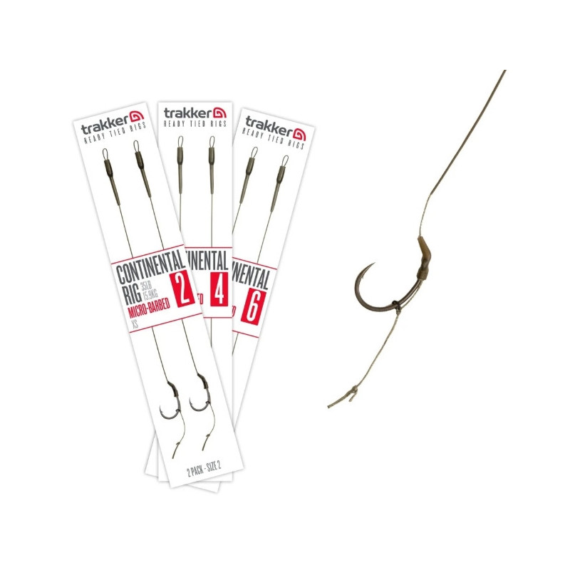 Przypon Trakker Continental Rig Micro Barbed hak4 / 35lb Przypon Trakker Continental Rig Micro Barbed hak4 / 35lb
