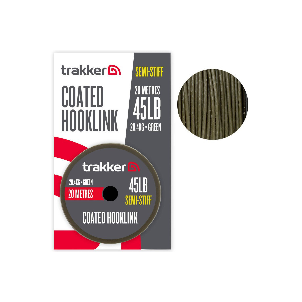 Plecionka Trakker Soft Coated Hooklink 20m / 45lb / 20,4kg Plecionka Trakker Soft Coated Hooklink 20m / 45lb / 20,4kg