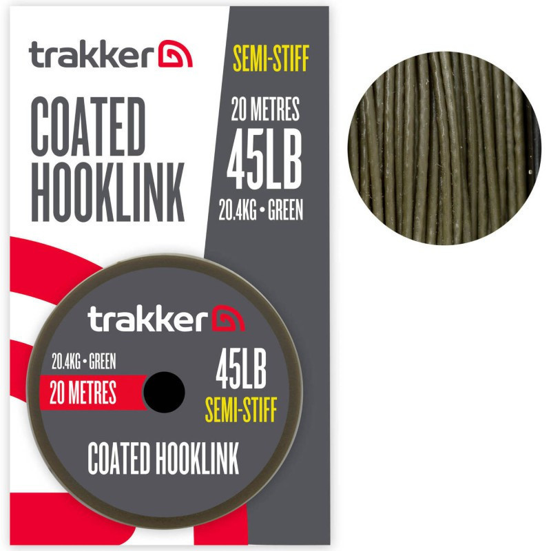 Plecionka Trakker Soft Coated Hooklink 20m / 45lb / 20,4kg Plecionka Trakker Soft Coated Hooklink 20m / 45lb / 20,4kg