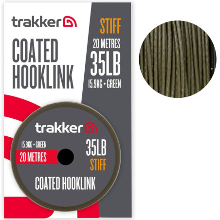 Plecionka Trakker Stiff Coated Hooklink 20m / 35lb / 15,9kg Plecionka Trakker Stiff Coated Hooklink 20m / 35lb / 15,9kg