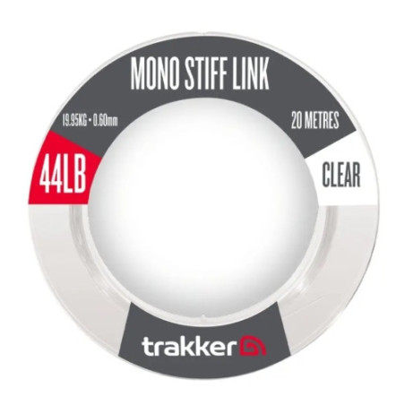 Sztywny materiał przyponowy mono Trakker Mono Stiff Link 20m / 0,60mm / 44lb / 19,95kg / Clear) Sztywny materiał przyponowy mono Trakker Mono Stiff Link 20m / 0,60mm / 44lb / 19,95kg / Clear)