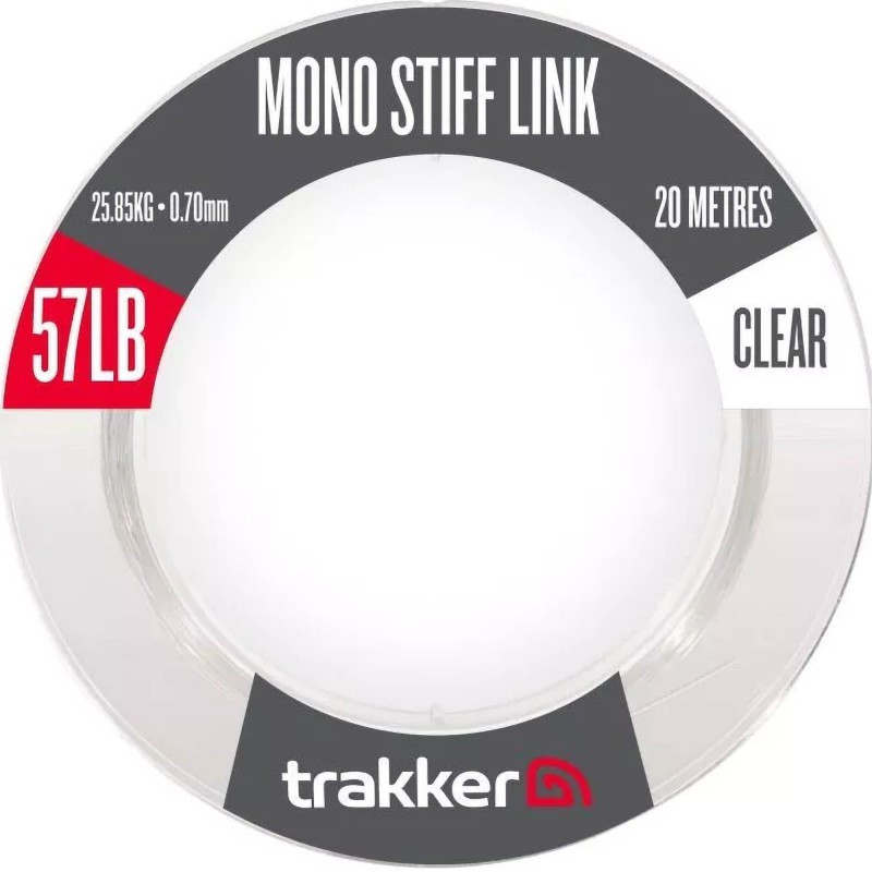 Sztywny materiał przyponowy mono Trakker Mono Stiff Link 20m / 0,70mm / 57lb / 25.85kg / Clear Sztywny materiał przyponowy mono Trakker Mono Stiff Link 20m / 0,70mm / 57lb / 25.85kg / Clear