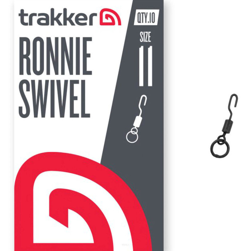 Krętlik z kółkiem do przyponu Ronnie Rig Trakker Ronnie Swivel roz.11 Krętlik z kółkiem do przyponu Ronnie Rig Trakker Ronnie Swivel roz.11