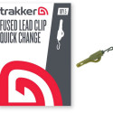 Bezpieczny klips z krętlikiem z szybkozłączką Trakker Fused Lead Clip (Quick Change) Bezpieczny klips z krętlikiem z szybkozłączką Trakker Fused Lead Clip (Quick Change)