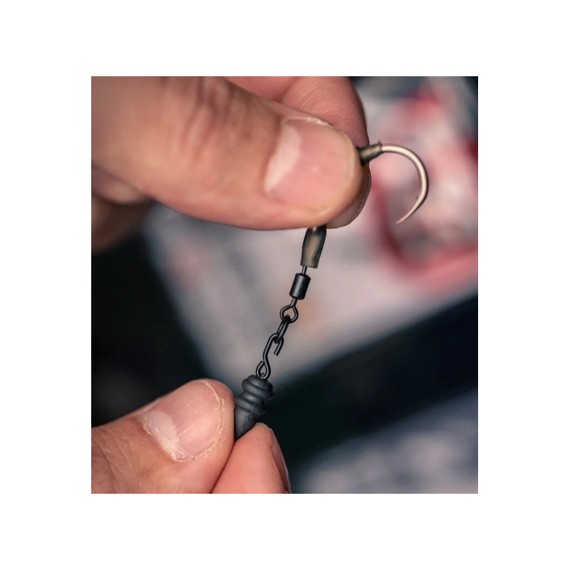 Szybkozłączka z obciążeniem do montażu haczyka w przyponie Ronnie Rig Trakker Clinga Ronnie Sleeve 3g Szybkozłączka z obciążeniem do montażu haczyka w przyponie Ronnie Rig Trakker Clinga Ronnie Sleeve 3g