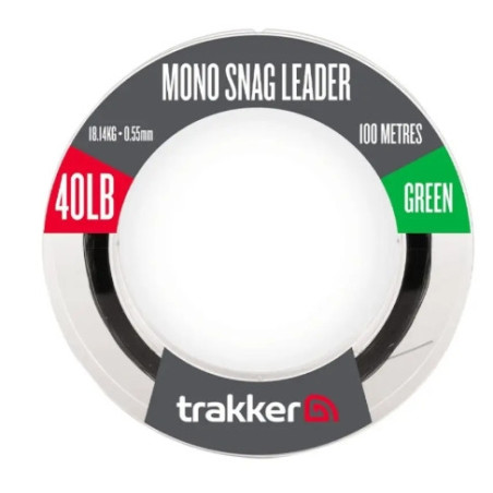 Strzałówka mono Trakker Snag Leader 100m / 0,55mm / 40lb / 18,10kg / Green Strzałówka mono Trakker Snag Leader 100m / 0,55mm / 40lb / 18,10kg / Green