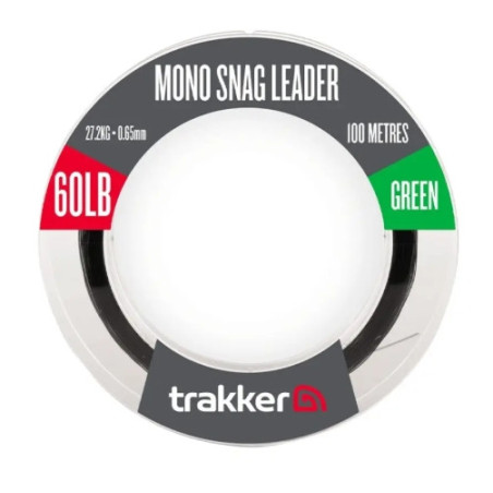 Strzałówka mono Trakker Snag Leader 100m / 0,65mm / 60lb / 27,2kg / Green Strzałówka mono Trakker Snag Leader 100m / 0,65mm / 60lb / 27,2kg / Green