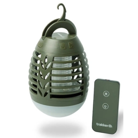 Lampa owadobójcza z wbudowaną baterią sterowana pilotem Trakker Remote Bug Blaster 13,1x9,3cm Lampa owadobójcza z wbudowaną baterią sterowana pilotem Trakker Remote Bug Blaster 13,1x9,3cm
