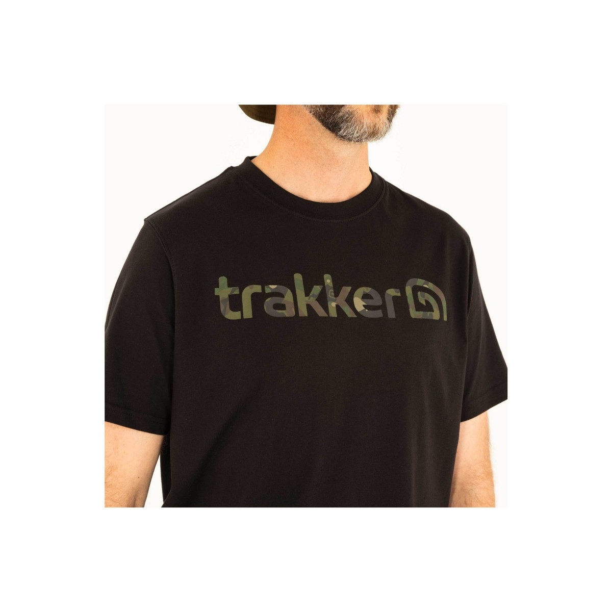 Koszulka Trakker CR Logo T-Shirt Black Camo roz.L