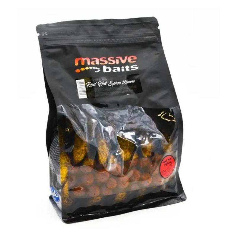 Kulki Massive Baits Top Shelf 1kg 24mm - Red Hot Spice Kulki Massive Baits Top Shelf 1kg 24mm - Red Hot Spice