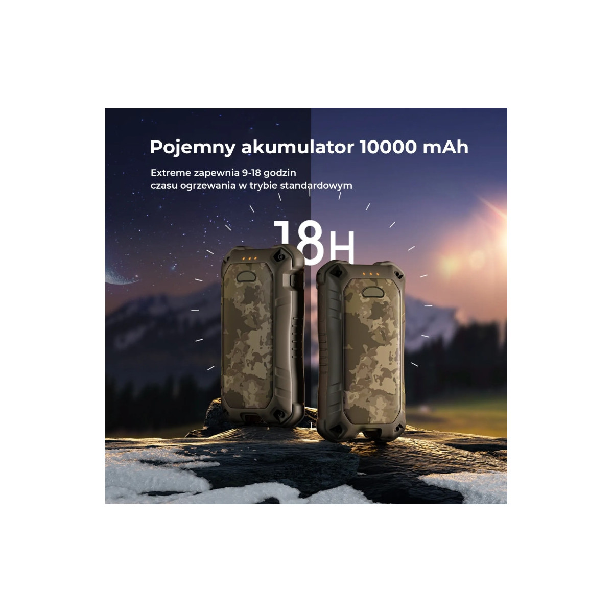 Podrzewacz do rąk Ocoopa UT4 Extreme 10000mAh - Camo Podrzewacz do rąk Ocoopa UT4 Extreme 10000mAh - Camo