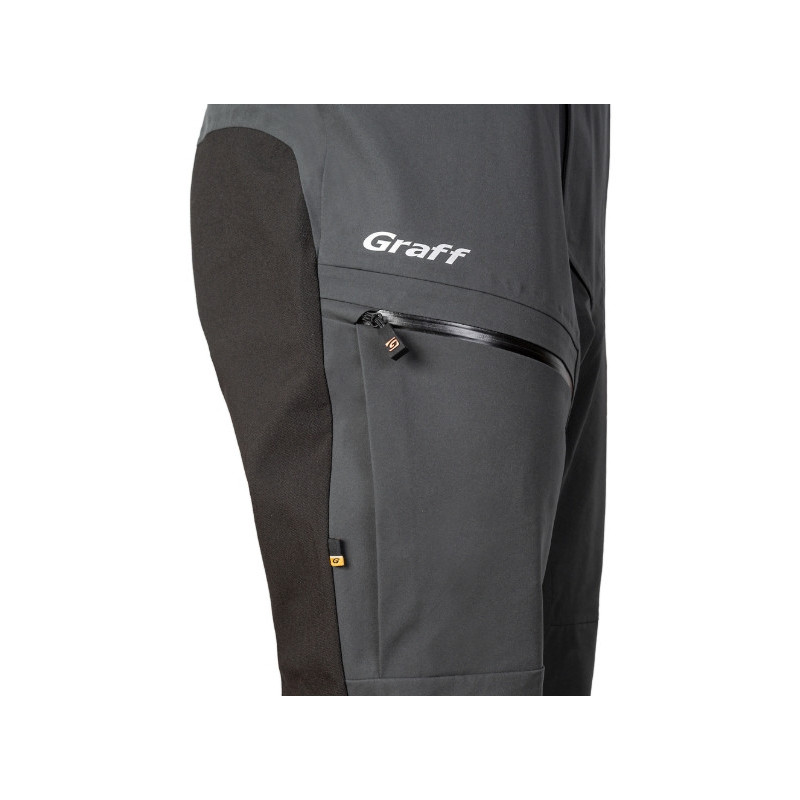 Spodnie z szelkami Graff 707-B/1 roz.2XL/176-182 - grafitowy Spodnie z szelkami Graff 707-B/1 roz.2XL/176-182 - grafitowy