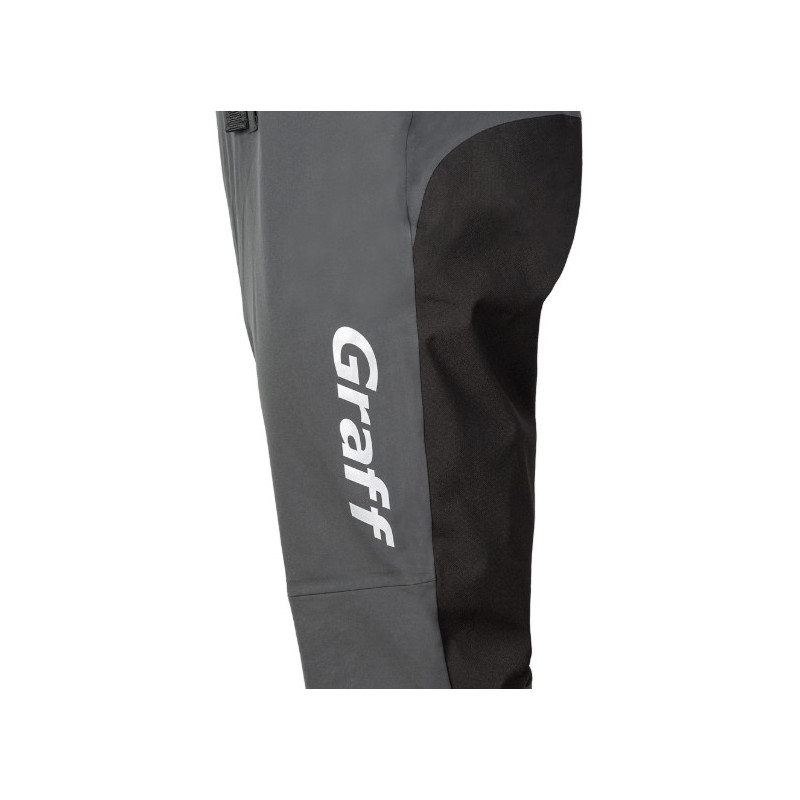 Spodnie z szelkami Graff 707-B/1 roz.2XL/176-182 - grafitowy Spodnie z szelkami Graff 707-B/1 roz.2XL/176-182 - grafitowy