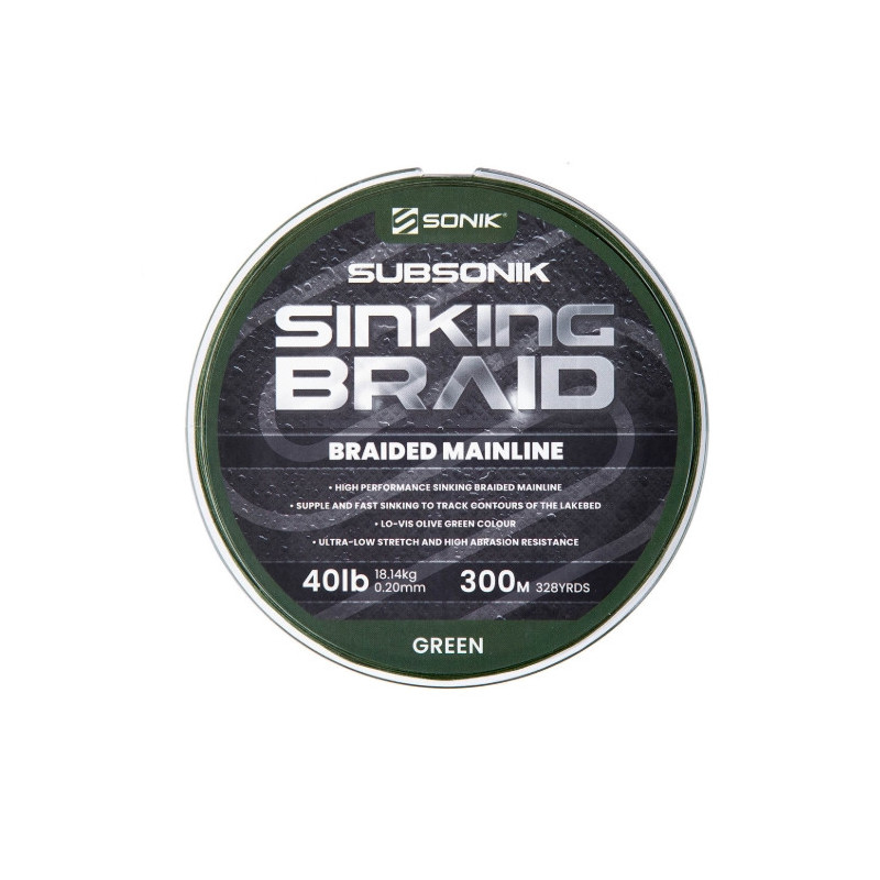 Plecionka Sonik SUBSONIK SINKING BRAID 600m / 40lb / 0,20mm Plecionka Sonik SUBSONIK SINKING BRAID 600m / 40lb / 0,20mm