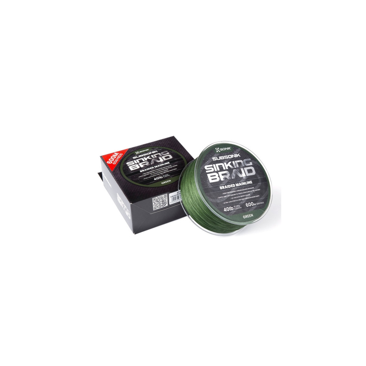 Plecionka Sonik SUBSONIK SINKING BRAID 600m / 40lb / 0,20mm Plecionka Sonik SUBSONIK SINKING BRAID 600m / 40lb / 0,20mm