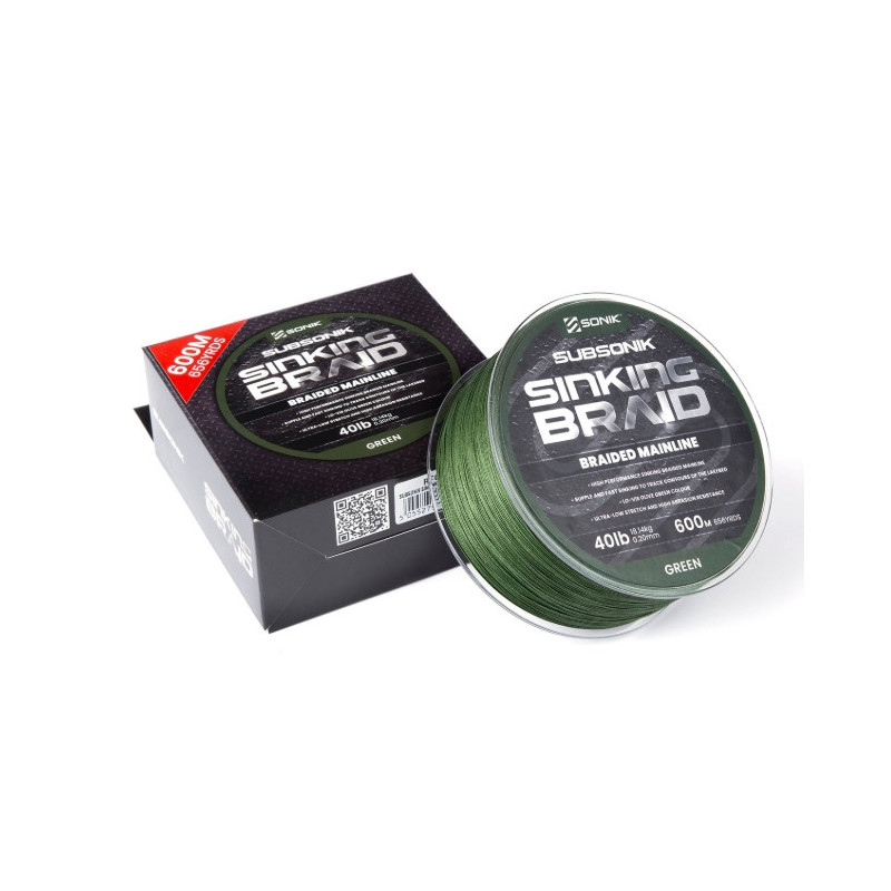Plecionka Sonik SUBSONIK SINKING BRAID 600m / 40lb / 0,20mm Plecionka Sonik SUBSONIK SINKING BRAID 600m / 40lb / 0,20mm