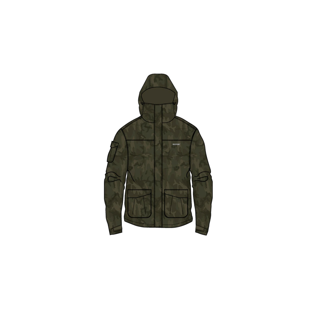 Kurtka SONIK HEAVY WEIGHT PADDED JACKET roz.XL - CAMO Kurtka SONIK HEAVY WEIGHT PADDED JACKET roz.XL - CAMO