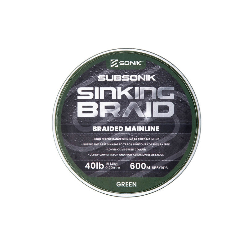 Plecionka SUBSONIK SINKING BRAID 300m / 0,20mm / 40lb Plecionka SUBSONIK SINKING BRAID 300m / 0,20mm / 40lb