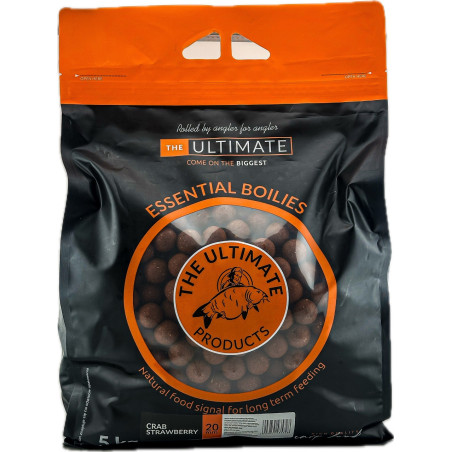 Kulki zanętowe The Ultimate Essential 5kg 20mm - CRAB STRAWBERRY Kulki zanętowe The Ultimate Essential 5kg 20mm - CRAB STRAWBERRY