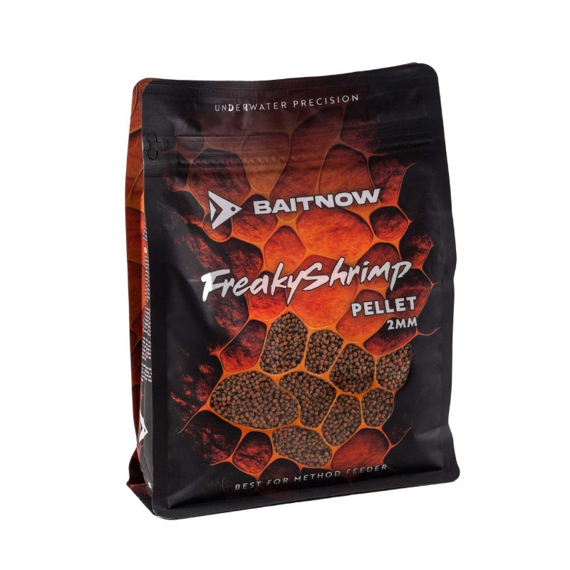 Pellet BaitNow Method Feeder 800g 2mm - Freaky Shrimp Pellet BaitNow Method Feeder 800g 2mm - Freaky Shrimp