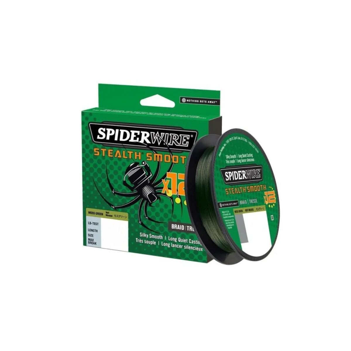 Plecionka SpiderWire Stealth Smooth 12 Braid 150m / 0,09mm / Moss Green Plecionka SpiderWire Stealth Smooth 12 Braid 150m / 0,09mm / Moss Green