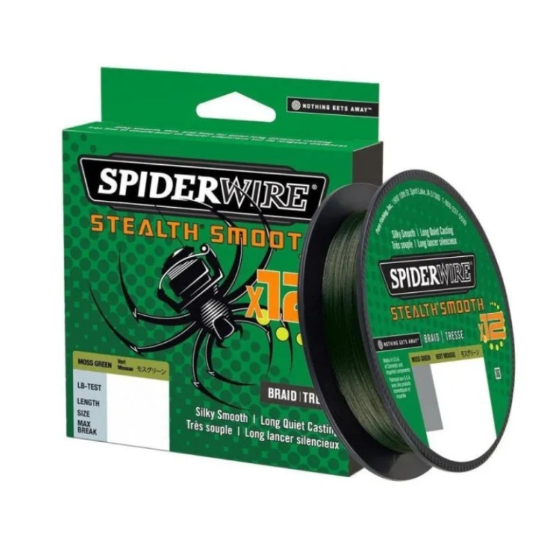 Plecionka SpiderWire Stealth Smooth 12 Braid 150m / 0,09mm / Moss Green Plecionka SpiderWire Stealth Smooth 12 Braid 150m / 0,09mm / Moss Green