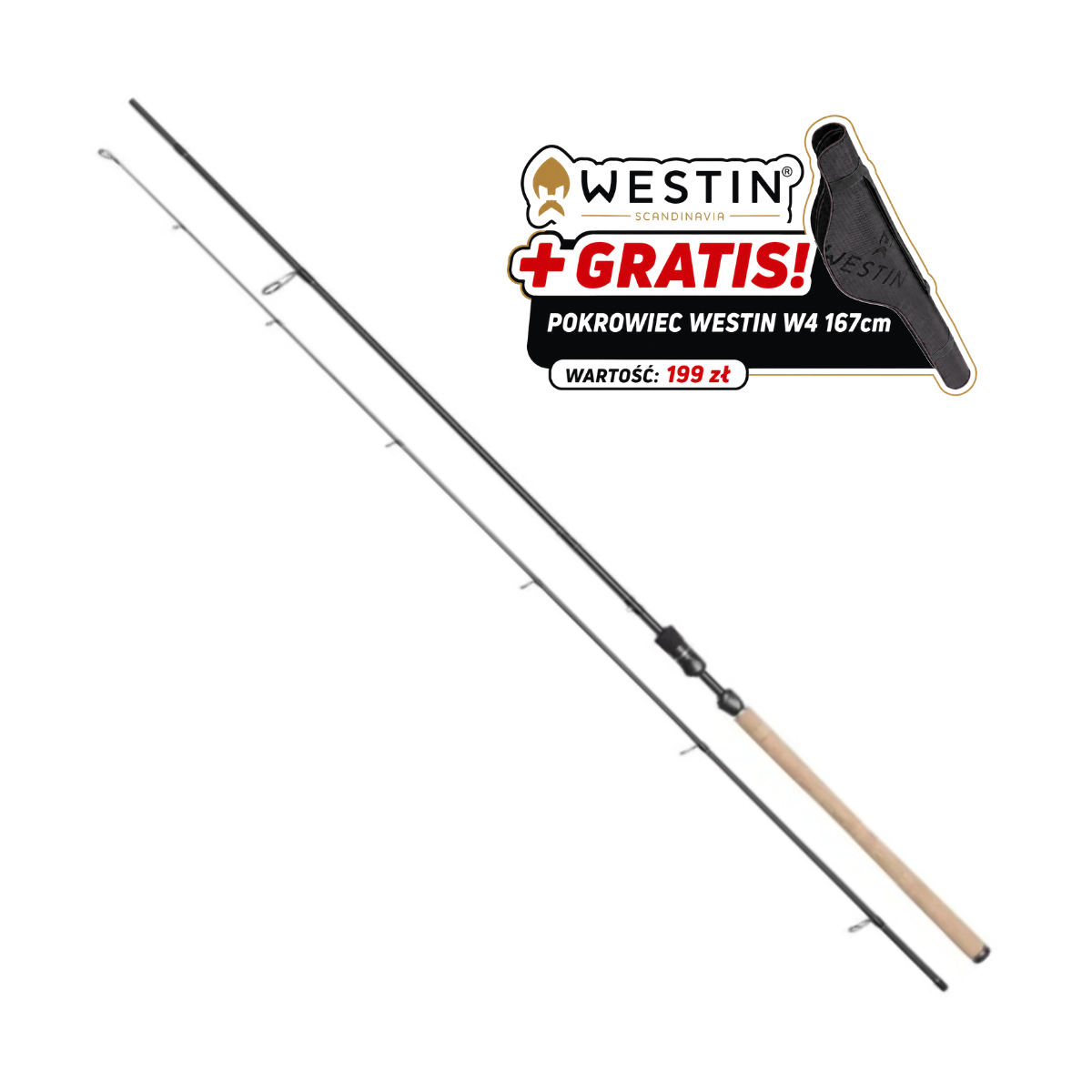 Wędka Westin W3 Spin 3RD M 305cm / 7-30g +GRATIS Wędka Westin W3 Spin 3RD M 305cm / 7-30g +GRATIS