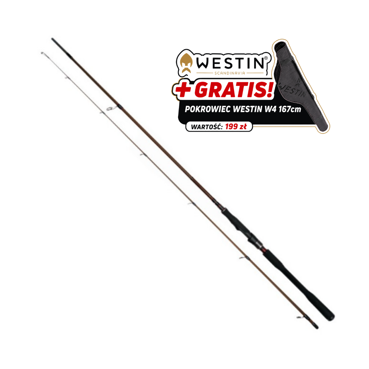 Wędka Westin W4 Powershad 2nd 270cm / 30-90g +GRATIS Wędka Westin W4 Powershad 2nd 270cm / 30-90g +GRATIS
