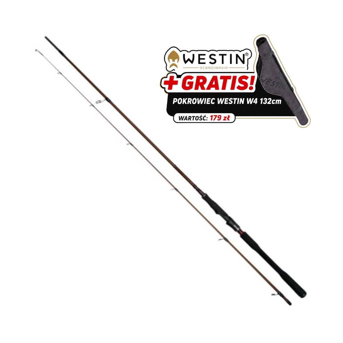 Wędka Westin W4 Powershad 2nd 240cm / 15-40g +GRATIS Wędka Westin W4 Powershad 2nd 240cm / 15-40g +GRATIS