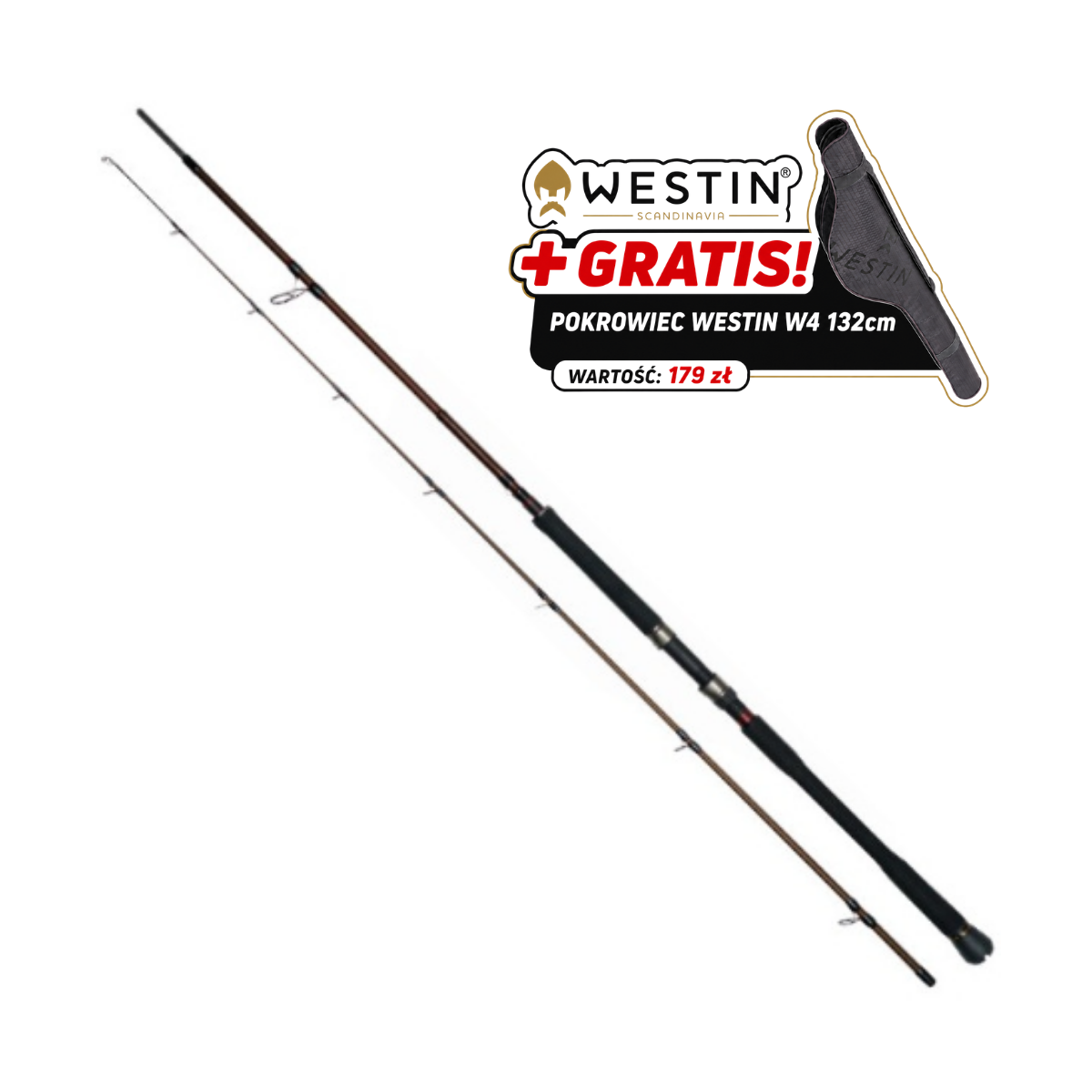 Wędka Westin W4 Powercast 2nd 240cm / 60-180g +GRATIS Wędka Westin W4 Powercast 2nd 240cm / 60-180g +GRATIS