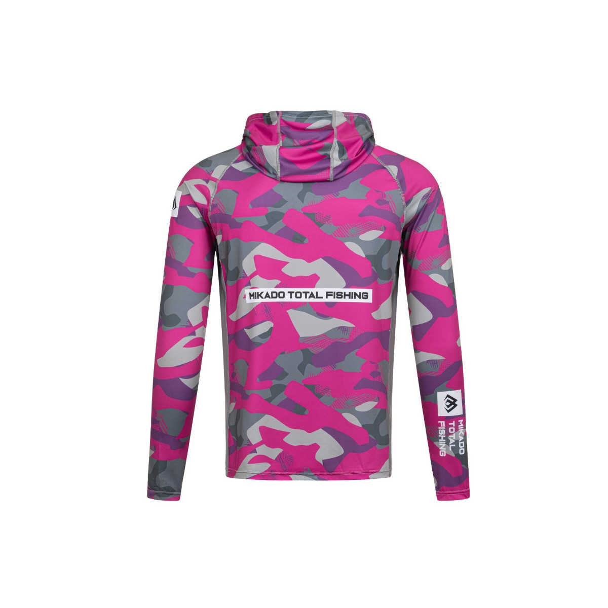 Bluza damska Mikado z kapturem i kominem z filtrem UPF roz.S - LADY CAMO