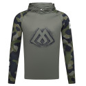 Bluza Mikado z kapturem i kominem z filtrem UPF roz.L - GREEN CAMO