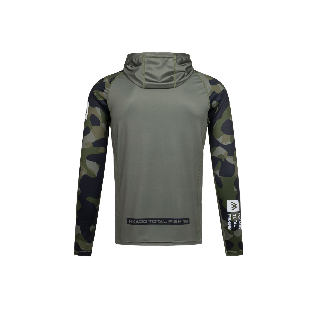 Bluza Mikado z kapturem i kominem z filtrem UPF roz.L - GREEN CAMO