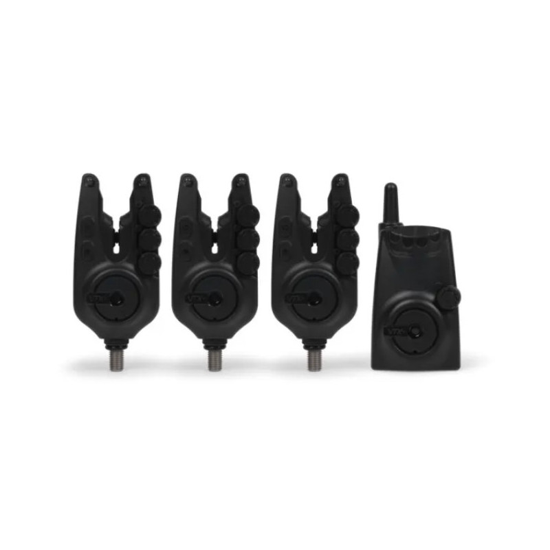 Zestaw sygnalizatorów Avid Carp VTX+ 3+1 Bite Alarm Set Zestaw sygnalizatorów Avid Carp VTX+ 3+1 Bite Alarm Set