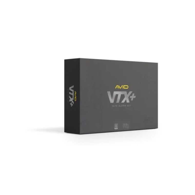 Zestaw sygnalizatorów Avid Carp VTX+ 3+1 Bite Alarm Set Zestaw sygnalizatorów Avid Carp VTX+ 3+1 Bite Alarm Set