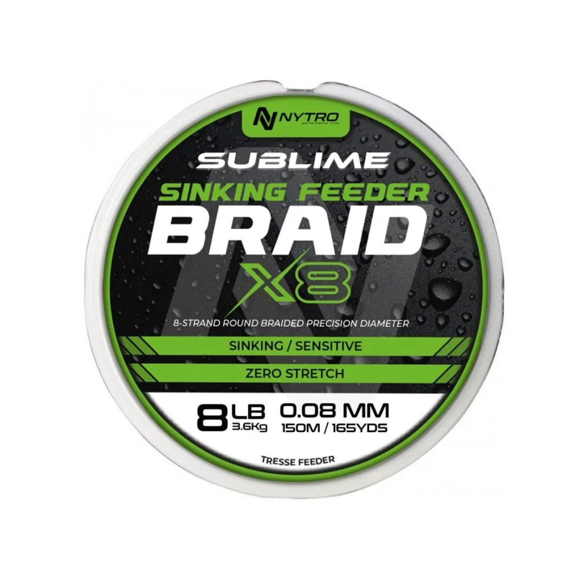Plecionka Nytro Sublime X8 Sinking Feeder Braid 150m / 0,12mm - Brown