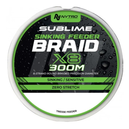 Plecionka Nytro Sublime X8 Sinking Feeder Braid 300m / 0,08mm - Brown Plecionka Nytro Sublime X8 Sinking Feeder Braid 300m / 0,08mm - Brown